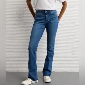 American Eagle Curvy Kick Boot Cut Jeans Blue 00